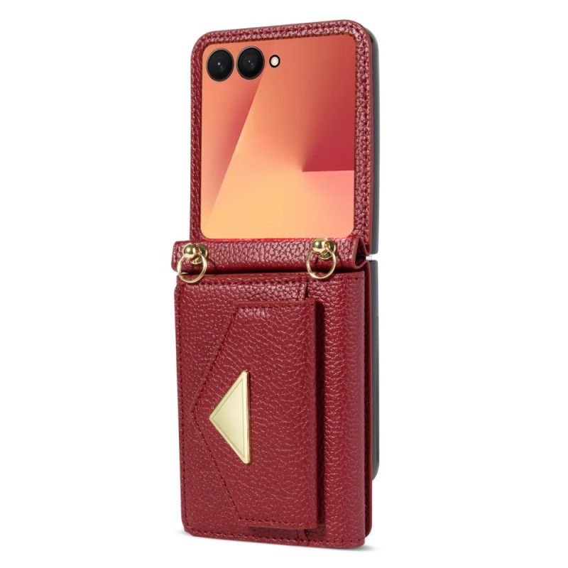 Coque Samsung Galaxy Z Flip 7 Porte-Cartes et Dragonne