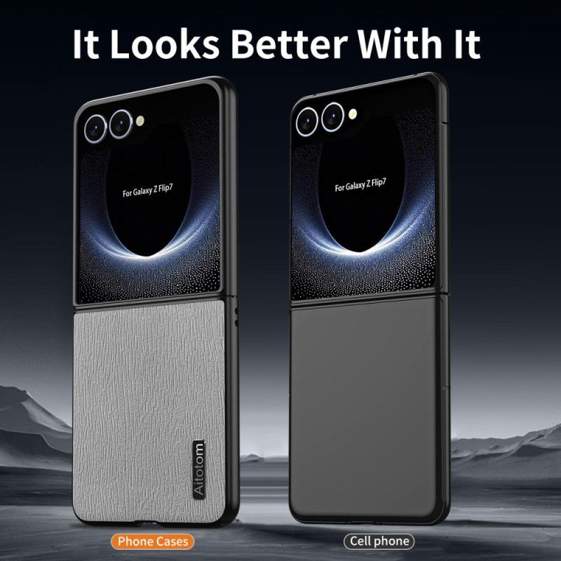 Coque Samsung Galaxy Z Flip 7 Texture Bois