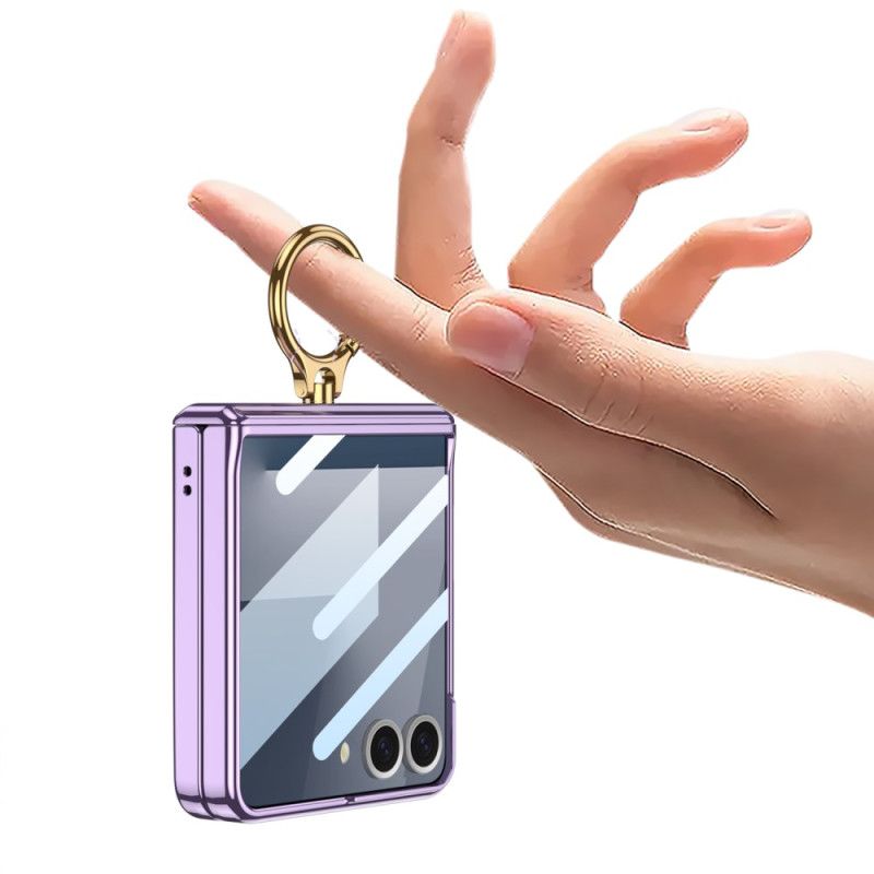 Coque Samsung Galaxy Z Flip 7 Transparente avecSupport et Protection Magnétique GKK