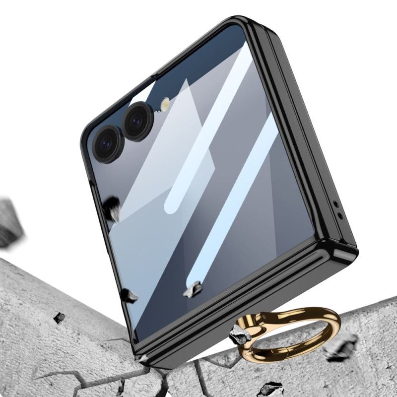 Coque Samsung Galaxy Z Flip 7 Transparente avecSupport et Protection Magnétique GKK