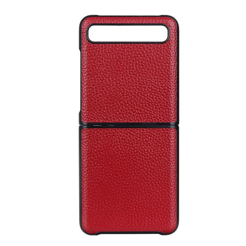 Coque Samsung Galaxy Z Flip Simili Cuir Litchi