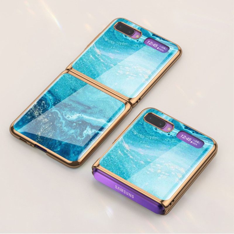 Coque Samsung Galaxy Z Flip Style Marbre Coloré Gkk