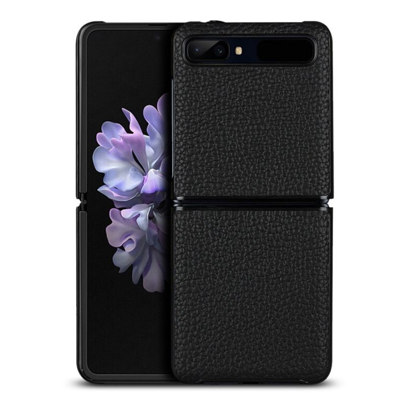 Coque Samsung Galaxy Z Flip Véritable Cuir Litchi