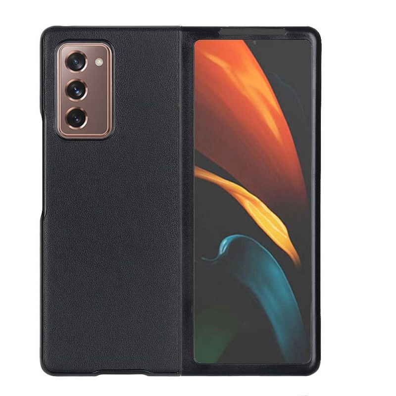 Coque Samsung Galaxy Z Fold 2 Hybride Et Véritable Cuir