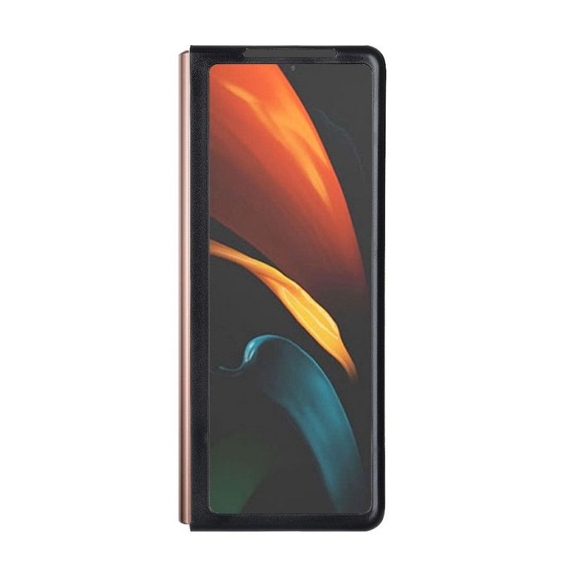 Coque Samsung Galaxy Z Fold 2 Hybride Et Véritable Cuir