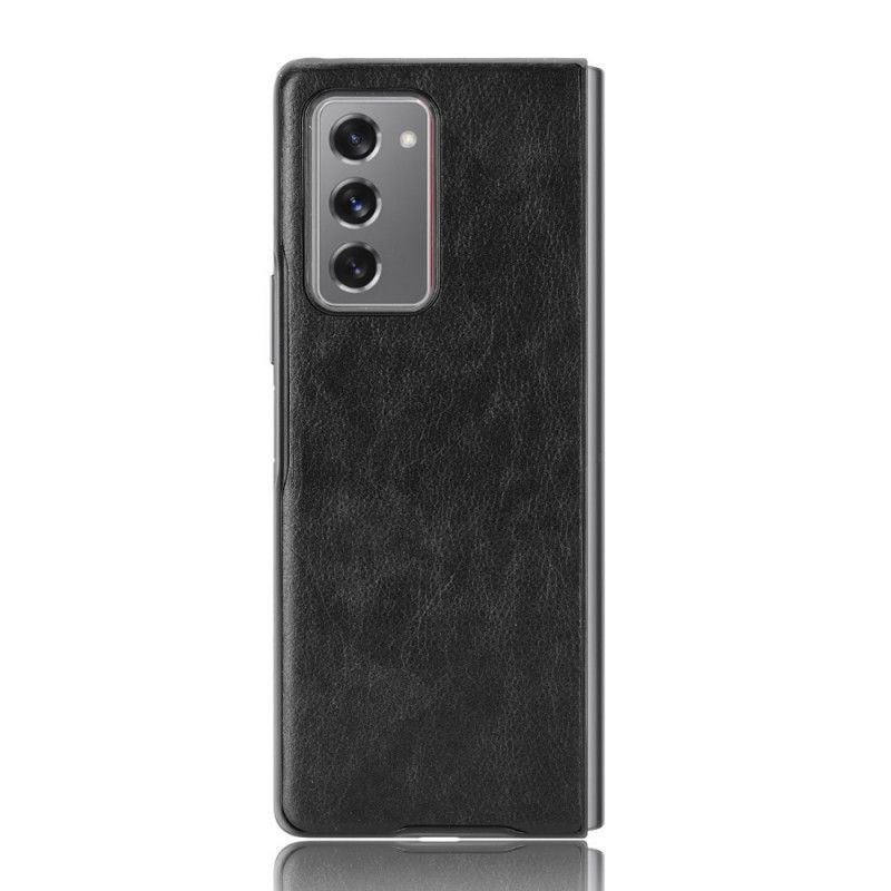 Coque Samsung Galaxy Z Fold 2 Simili Cuir Litchi