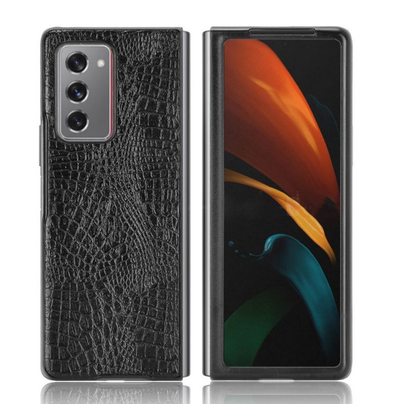 Coque Samsung Galaxy Z Fold 2 Style Peau De Crocodile