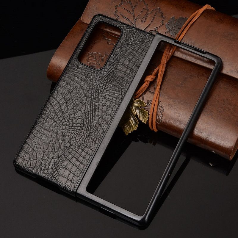 Coque Samsung Galaxy Z Fold 2 Style Peau De Crocodile