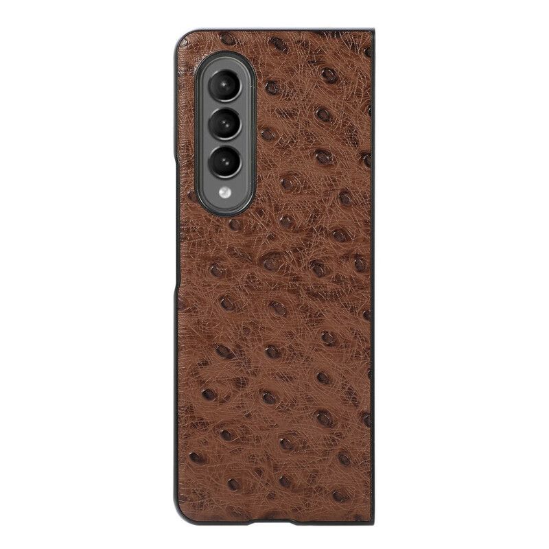 Coque Samsung Galaxy Z Fold 3 5G Cuir Véritable Autruche