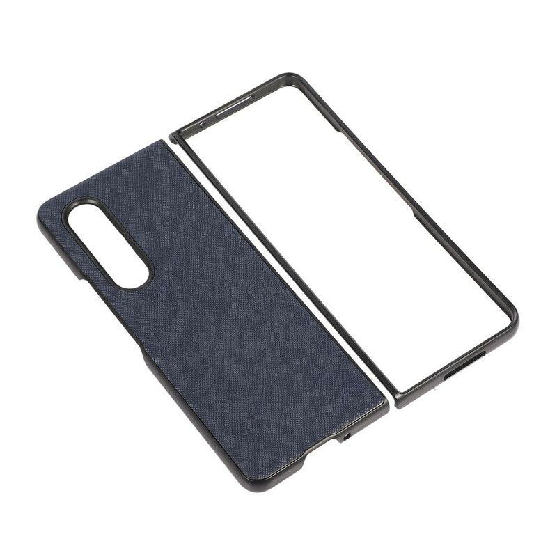 Coque Samsung Galaxy Z Fold 3 5G Cuir Véritable Texturé