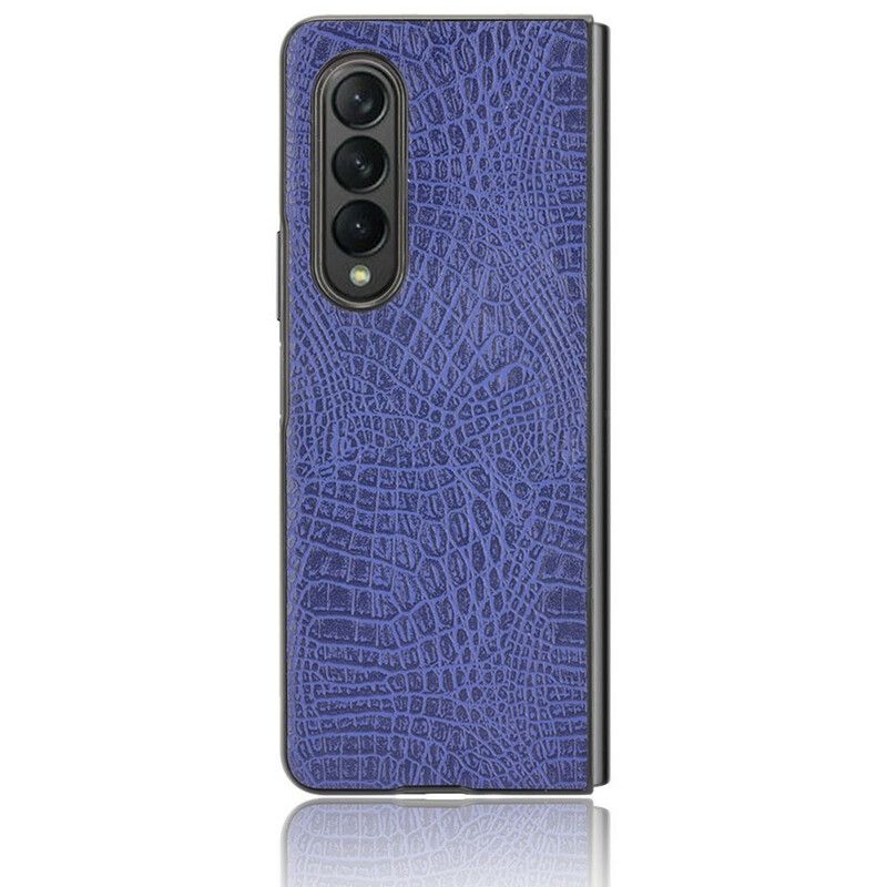 Coque Samsung Galaxy Z Fold 3 5G Simili Cuir Crocodile