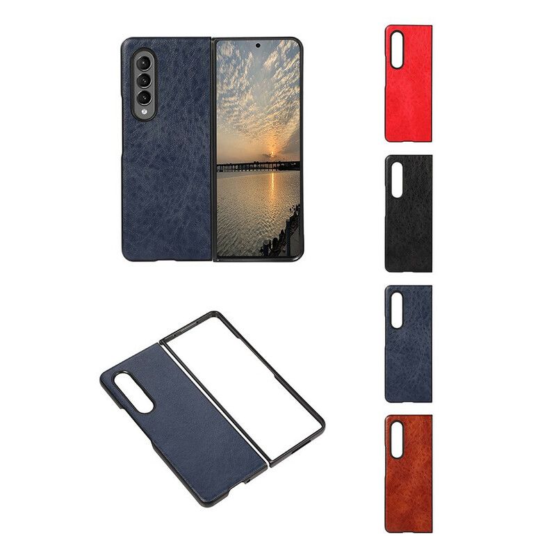 Coque Samsung Galaxy Z Fold 3 5G Simili Cuir Texturé