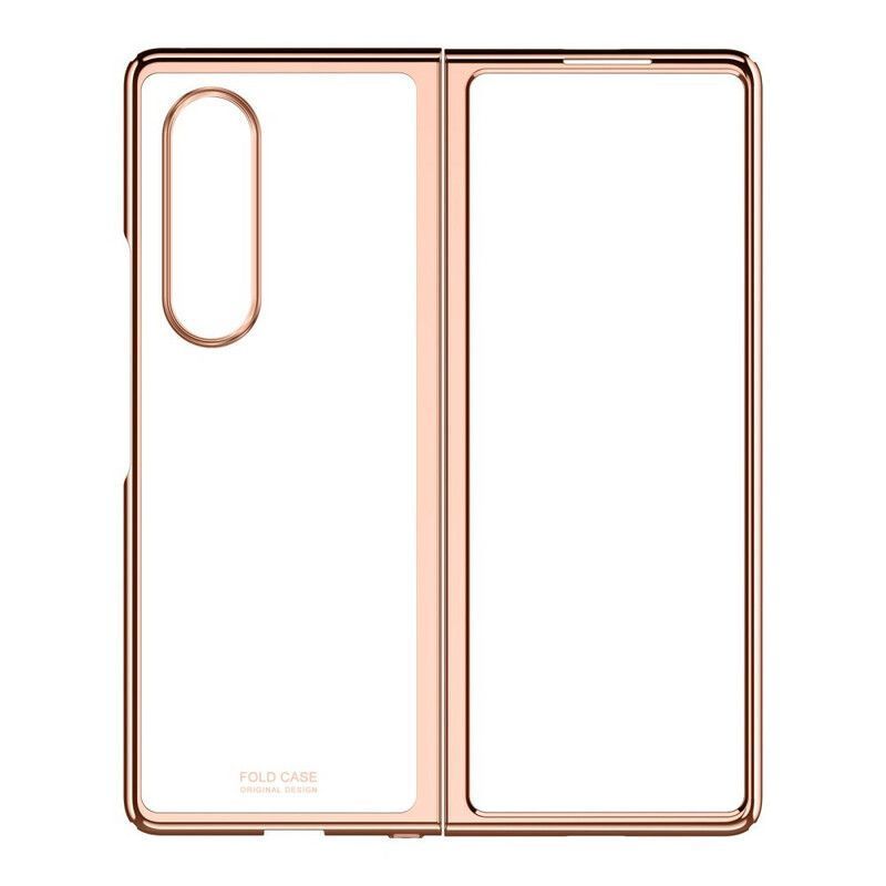 Coque Samsung Galaxy Z Fold 3 5G Transparente Rebords Métallisés