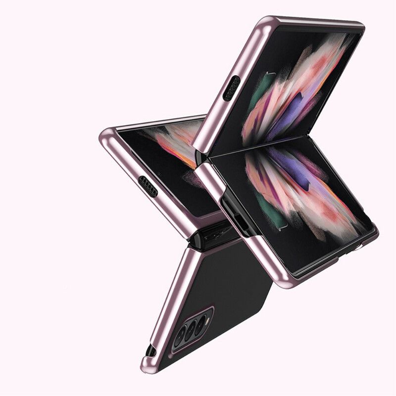 Coque Samsung Galaxy Z Fold 3 5G Transparente Rebords Style Métal