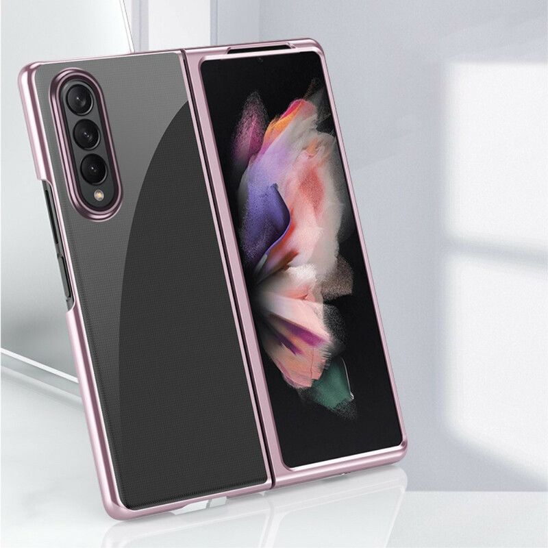 Coque Samsung Galaxy Z Fold 3 5G Transparente Rebords Style Métal