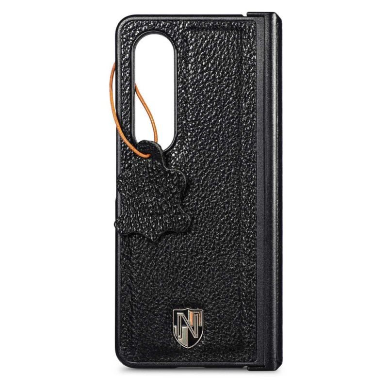 Coque Samsung Galaxy Z Fold 4 CASENEO Cuir Écusson