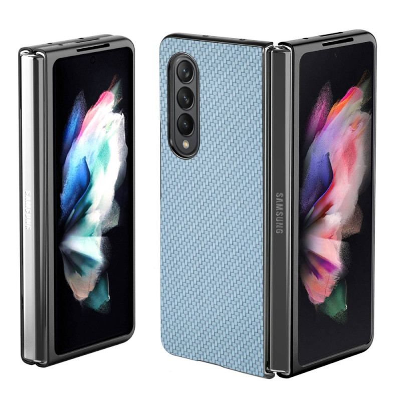 Coque Samsung Galaxy Z Fold 4 Fibre de Carbone Effet Tissé