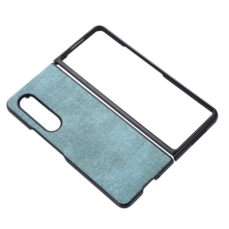 Coque Samsung Galaxy Z Fold 4 Simili Cuir Tissé