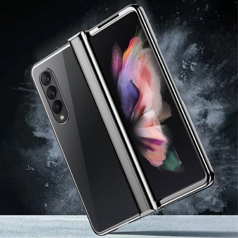 Coque Samsung Galaxy Z Fold 4 Transparente Métallisée à Charnière