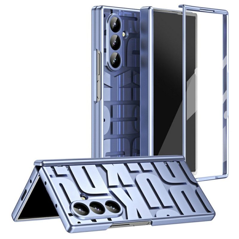 Coque Samsung Galaxy Z Fold 7 Design Lettres avec Protecteur Écran en Verre Trempé
