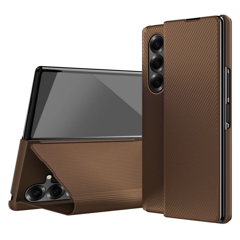 Coque Samsung Galaxy Z Fold 7 Effet Cuir avec Support Intégré
