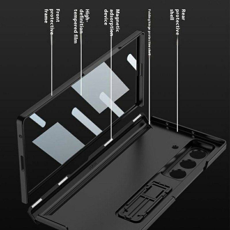 Coque Samsung Galaxy Z Fold 7 Film Protecteur d'Écran et Support Magnétique