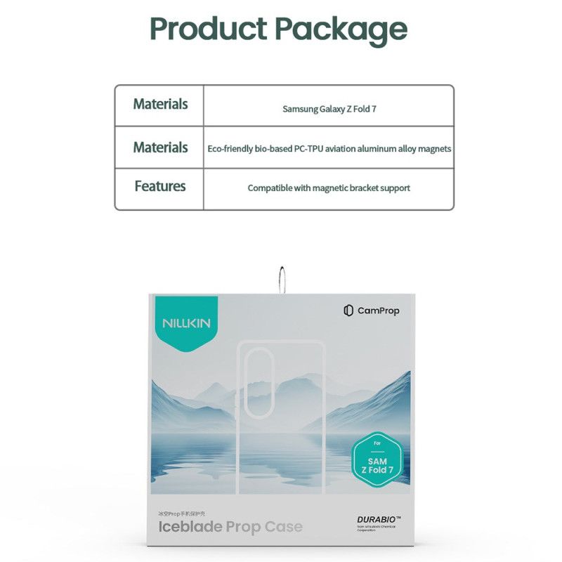 Coque Samsung Galaxy Z Fold 7 Iceblade Prop Series avec Support et Cadre pour Objectif