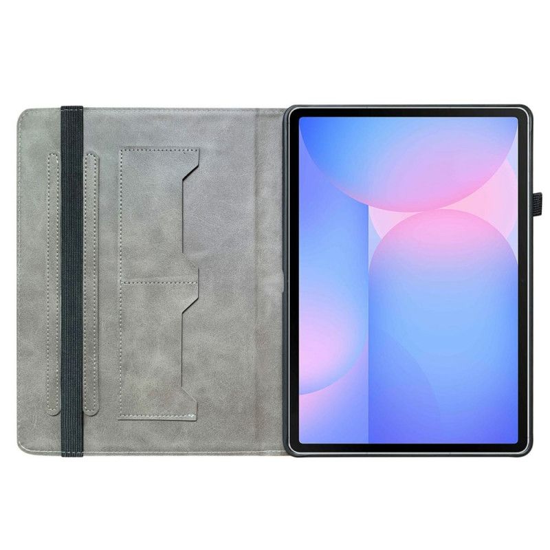 Étui de protection élégant pour Samsung Galaxy Tab S10 FE Plus Rose Noire