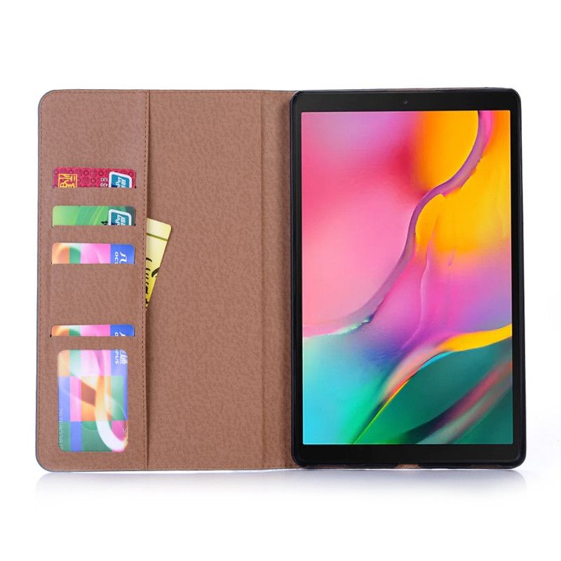 Étui Samsung Galaxy Tab A 10.1 (2019) Simili Cuir Vintage Rivets