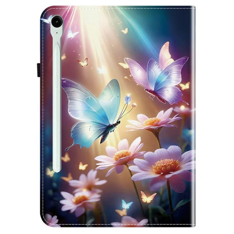 Étui Samsung Galaxy Tab S10 FE Plus Papillons Lumineux