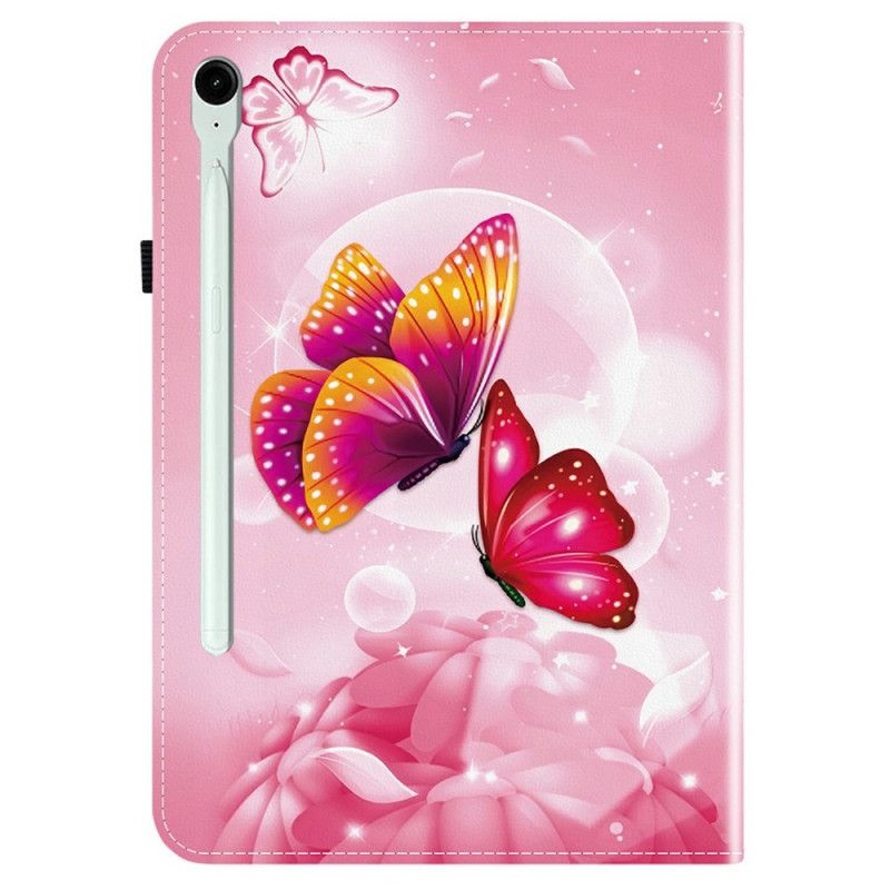 Étui Samsung Galaxy Tab S10 FE Plus Papillons Roses