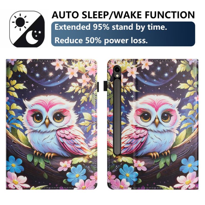 Étui Samsung Galaxy Tab S10 FE / S9 / S9 FE Motif Hibou