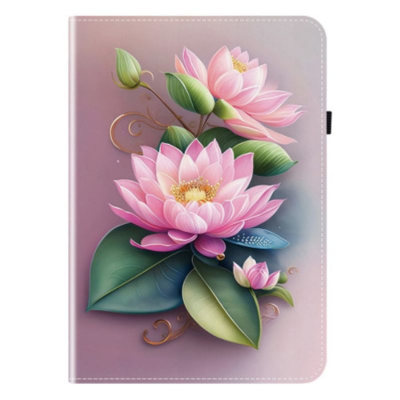 Étui Samsung Galaxy Tab S10 FE / S9 / S9 FE Motif Lotus