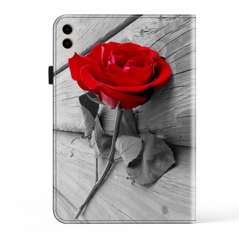 Étui Samsung Galaxy Tab S10 Plus / S9 Plus / S9 FE Plus Motif Rose
