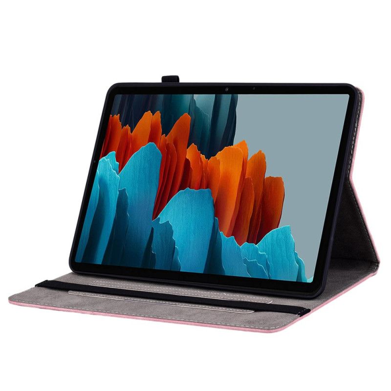 Étui Samsung Galaxy Tab S10 Plus / S9 Plus Papillons et Roses