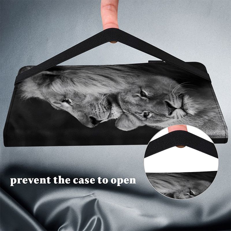 Étui Samsung Galaxy Tab S10 Ultra / S9 Ultra Couple de Lions