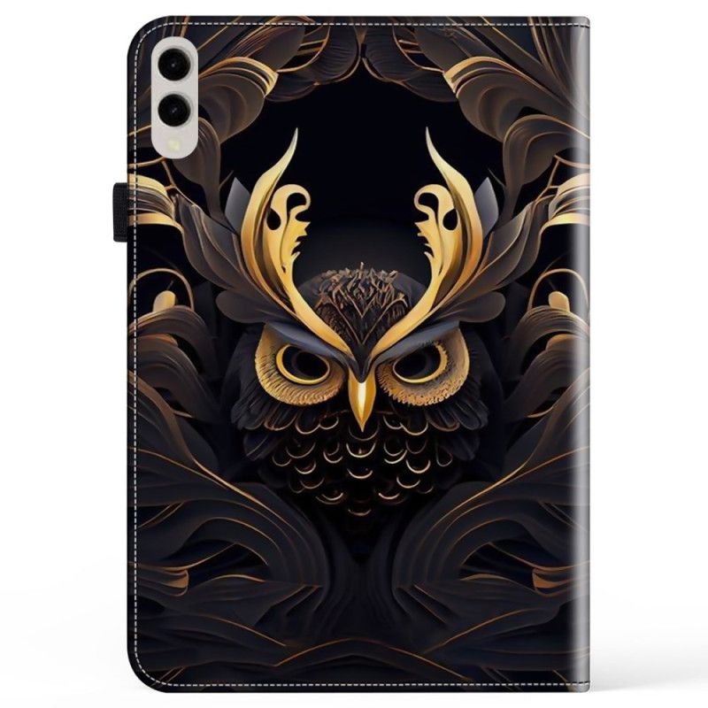 Étui Samsung Galaxy Tab S10 Ultra / S9 Ultra Hibou Doré