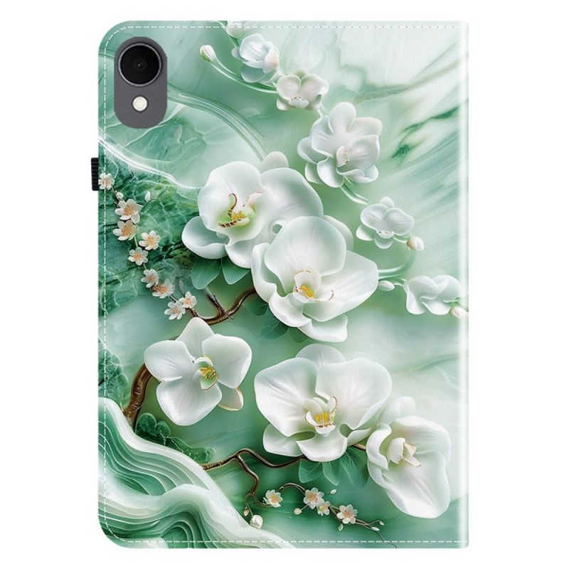 Étui Samsung Galaxy Tab S11 Fleurs de Jade