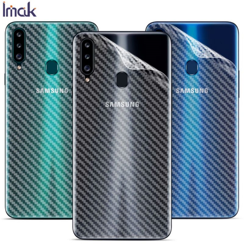 Film De Protection Arrière Pour Samsung Galaxy A20s Style Carbone Imak