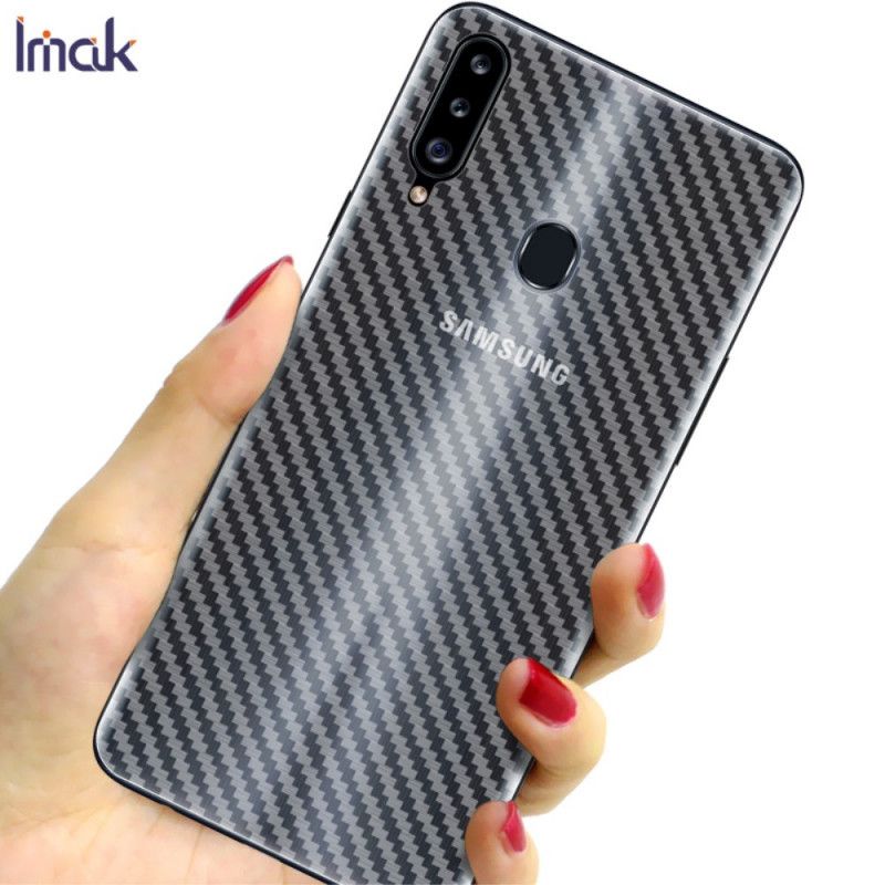 Film De Protection Arrière Pour Samsung Galaxy A20s Style Carbone Imak