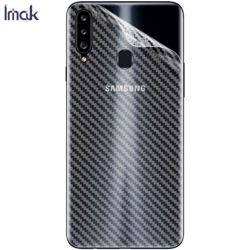 Film De Protection Arrière Pour Samsung Galaxy A20s Style Carbone Imak
