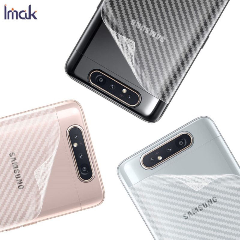 Film De Protection Arrière Pour Samsung Galaxy A90 / A80 Style Carbone Imak