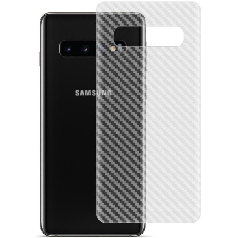 Film De Protection Arrière Pour Samsung Galaxy S10 Style Carbone Imak
