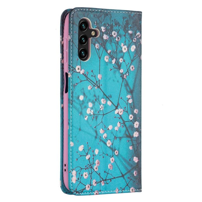 Flip Cover Pour Samsung Galaxy A13 5G Branches Fleuries