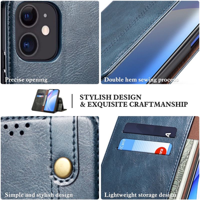 Flip Cover Pour Samsung Galaxy M32 Simili Cuir Ciré
