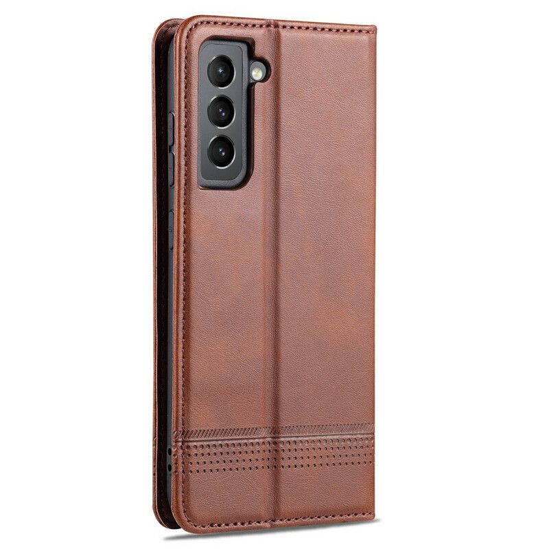 Flip Cover Pour Samsung Galaxy S21 FE Style Cuir Azns