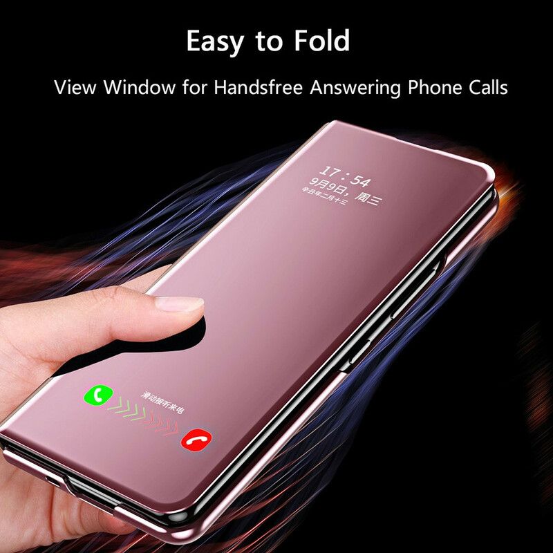Flip Cover Pour Samsung Galaxy Z Fold 3 5G Couverture Miroir