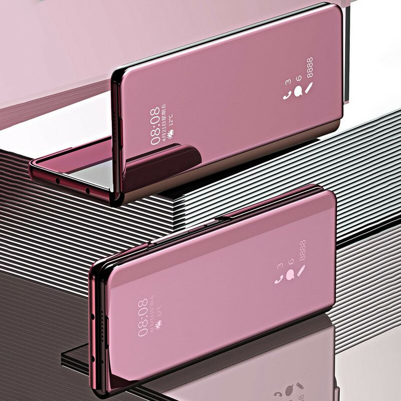 Flip Cover Pour Samsung Galaxy Z Fold 3 5G Couverture Miroir