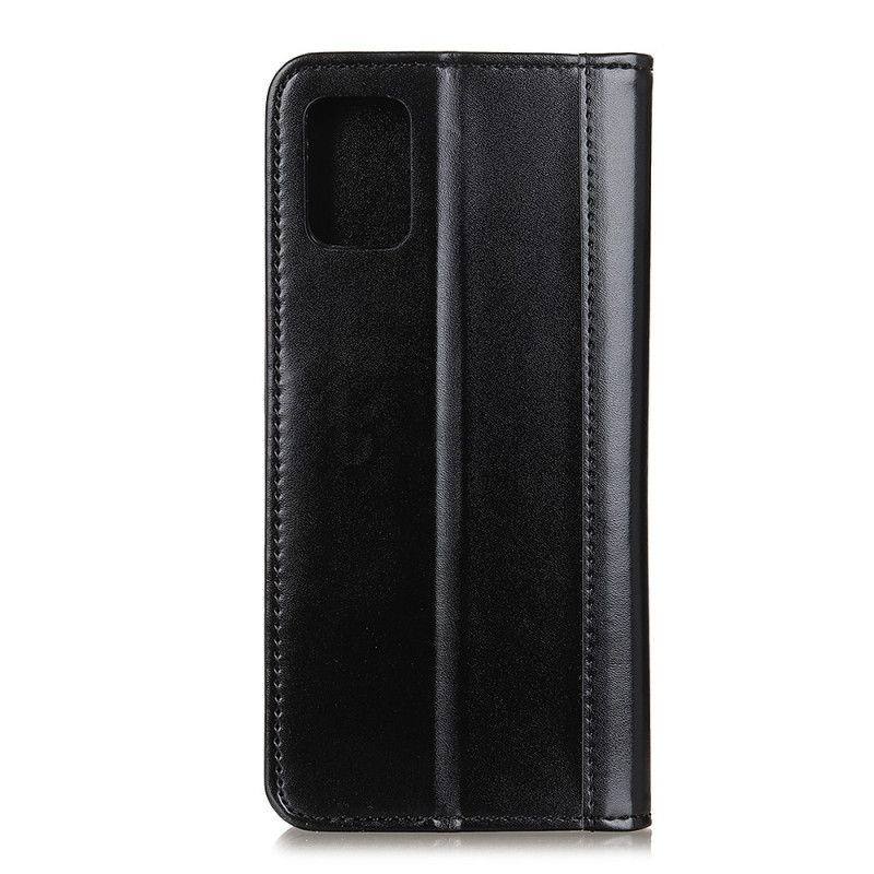 Flip Cover Samsung Galaxy A02s Cuir Fendu Brillant