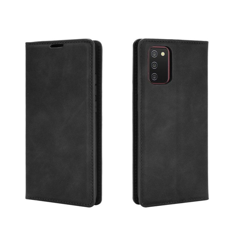 Flip Cover Samsung Galaxy A02s Effet Cuir Douceur